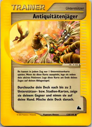 Pokémon-Karte Antiquitätenjäger 120/144 Skyridge