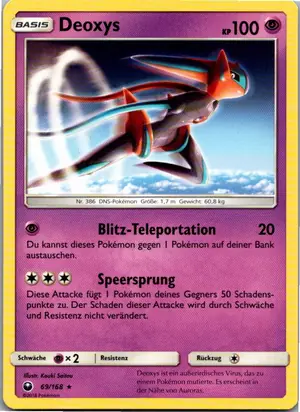 Pokémon-Karte Deoxys 69/168 Sturm Am Firmament