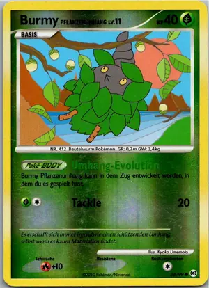 Pokémon-Karte Burmy Pflanzenumhang 56/99 Arceus
