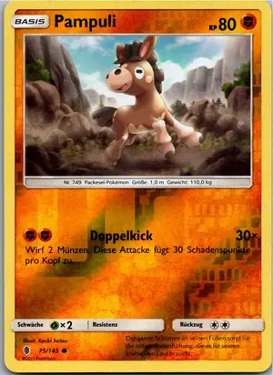 Pokémon-Karte Pampuli 75/145 Stunde der Wächter