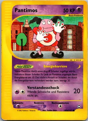 Pokémon-Karte Pantimos 95b/147 Aquapolis