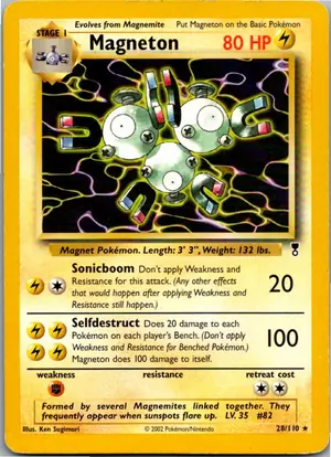 Pokémon-Karte Magneton 26/62 Fossil