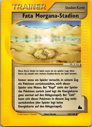 Pokémon-Karte Fata Morgana-Stadion 132/144 Skyridge