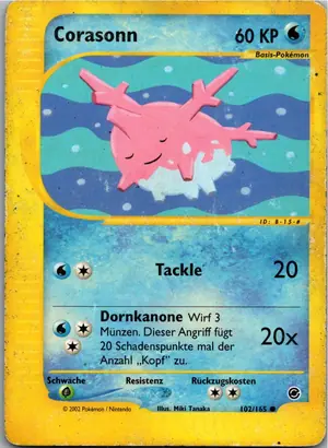 Pokémon-Karte Corasonn 102/165 Expedition