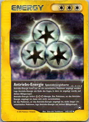 Pokémon-Karte Antriebs-Energie 145/147 Aquapolis
