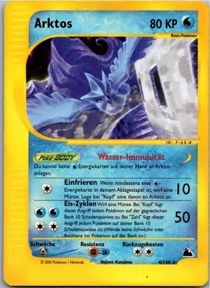 Pokémon-Karte Arktos 4/144 Skyridge