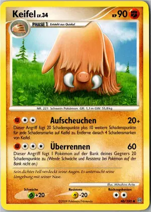 Pokémon-Karte Keifel 46/100 Sturmtief