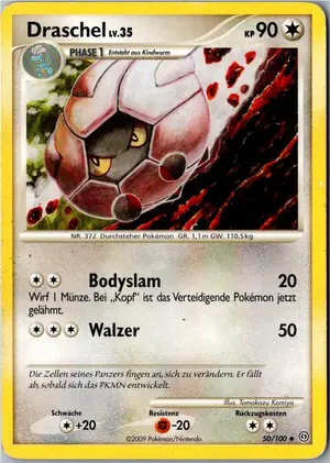 Pokémon-Karte Draschel 50/100 Sturmtief