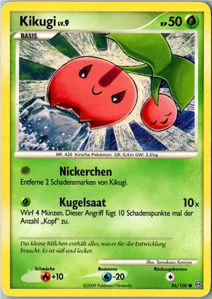Pokémon-Karte Kikugi 56/100 Sturmtief