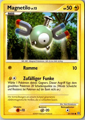 Pokémon-Karte Magnetilo 67/100 Sturmtief
