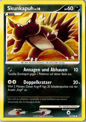 Skunkapuh Exemplar 2,25 €
