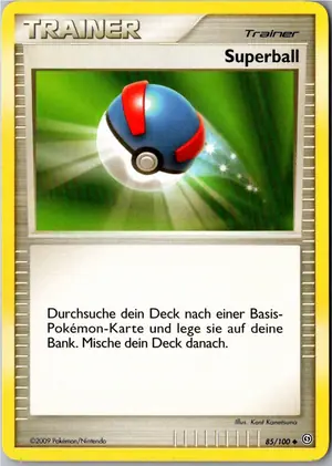 Pokémon-Karte Superball 85/100 Sturmtief