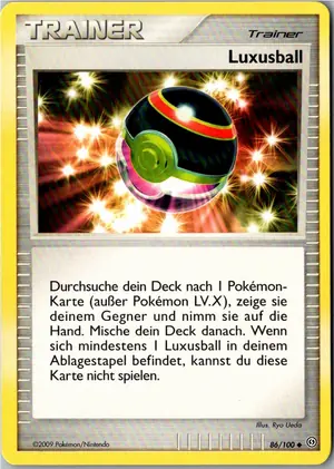 Pokémon-Karte Luxusball 86/100 Sturmtief