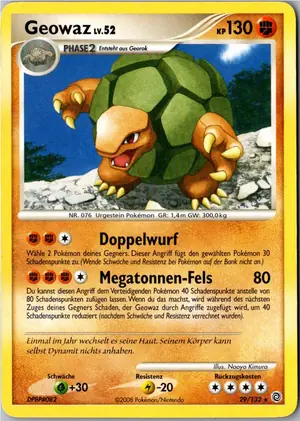 Pokémon-Karte Geowaz 29/132 Rätselhafte Wunder