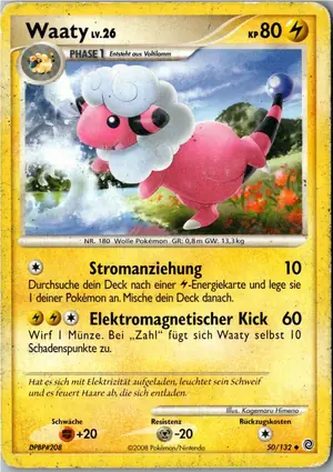Pokémon-Karte Waaty 50/132 Rätselhafte Wunder