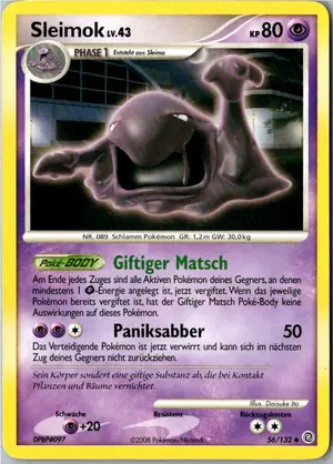 Pokémon-Karte Sleimok 56/132 Rätselhafte Wunder