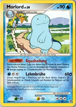 Pokémon-Karte Morlord 60/132 Rätselhafte Wunder