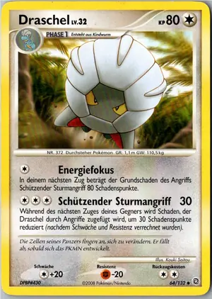 Pokémon-Karte Draschel 64/132 Rätselhafte Wunder