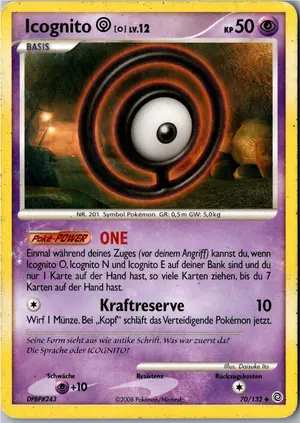 Pokémon-Karte Icognito O 70/132 Rätselhafte Wunder