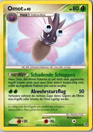 Pokémon-Karte Omot 73/132 Rätselhafte Wunder