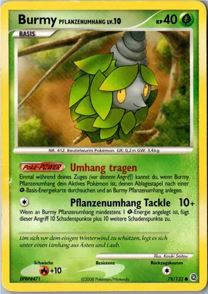 Burmy Pflanzenumhang Exemplar 1,95 €