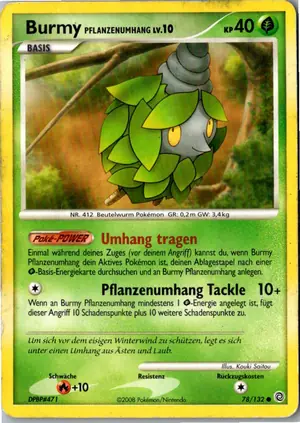 Burmy Pflanzenumhang Exemplar 1,95 €