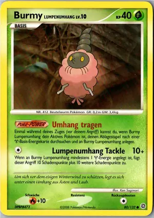Burmy Lumpenumhang Exemplar 1,95 €