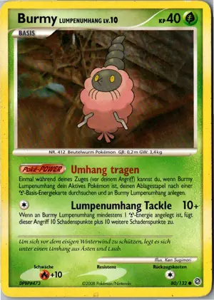 Burmy Lumpenumhang Exemplar 1,95 €
