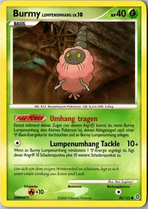 Burmy Lumpenumhang Exemplar 1,95 €