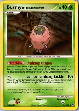 Burmy Lumpenumhang Exemplar 1,95 €