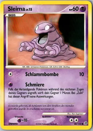 Pokémon-Karte Sleima 88/132 Rätselhafte Wunder