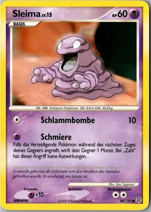 Pokémon-Karte Sleima 88/132 Rätselhafte Wunder