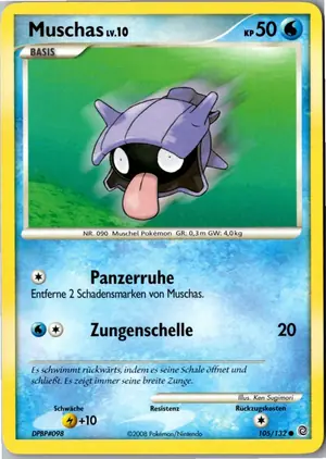Pokémon-Karte Muschas 105/132 Rätselhafte Wunder