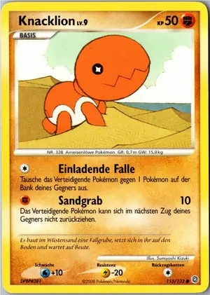 Pokémon-Karte Knacklion 115/132 Rätselhafte Wunder