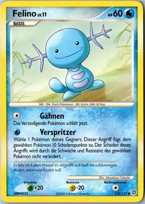 Pokémon-Karte Felino 118/132 Rätselhafte Wunder