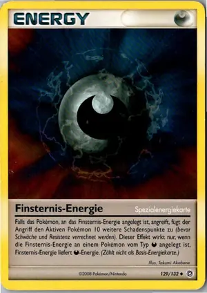 Pokémon-Karte Finsternis-Energie 129/132 Rätselhafte Wunder