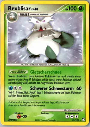 Pokémon-Karte Rexblisar 19/123 Geheimnisvolle Schätze