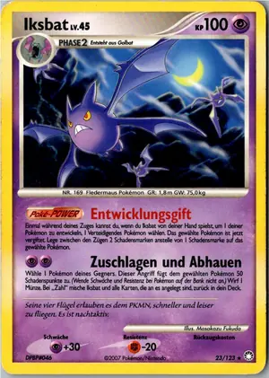 Pokémon-Karte Iksbat 23/123 Geheimnisvolle Schätze