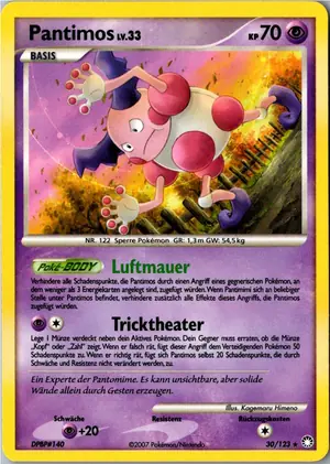 Pokémon-Karte Pantimos 30/123 Geheimnisvolle Schätze