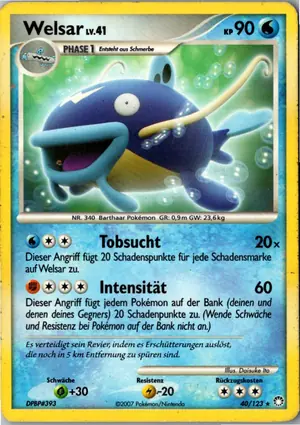 Pokémon-Karte Welsar 40/123 Geheimnisvolle Schätze