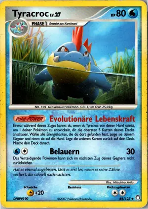 Pokémon-Karte Tyracroc 44/123 Geheimnisvolle Schätze