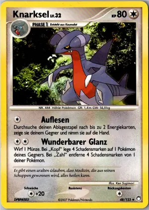 Pokémon-Karte Knarksel 48/123 Geheimnisvolle Schätze