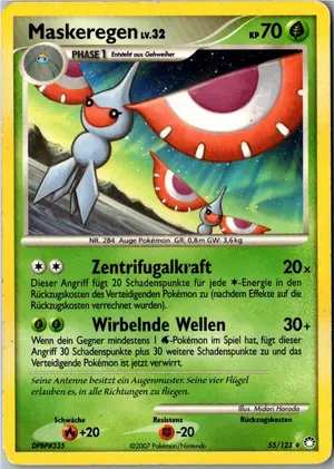 Pokémon-Karte Maskeregen 55/123 Geheimnisvolle Schätze