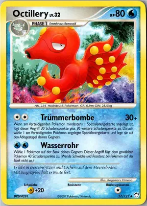 Pokémon-Karte Octillery 57/123 Geheimnisvolle Schätze