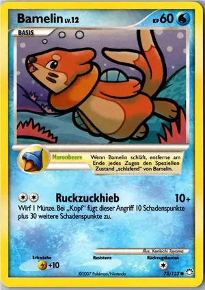 Pokémon-Karte Bamelin 75/123 Geheimnisvolle Schätze