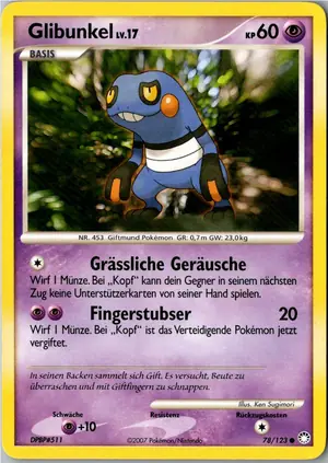 Pokémon-Karte Glibunkel 78/123 Geheimnisvolle Schätze
