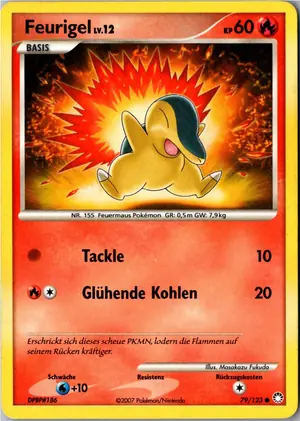 Pokémon-Karte Feurigel 79/123 Geheimnisvolle Schätze