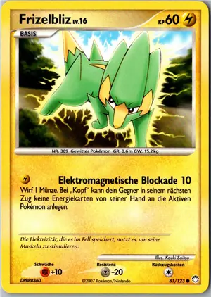 Pokémon-Karte Frizelbliz 81/123 Geheimnisvolle Schätze