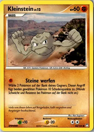 Kleinstein Exemplar 2,25 €