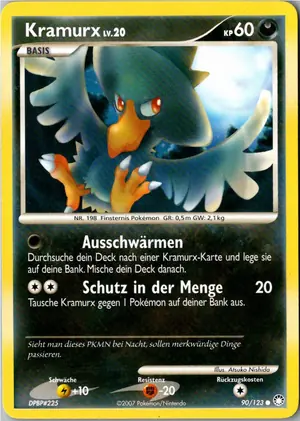 Pokémon-Karte Kramurx 90/123 Geheimnisvolle Schätze